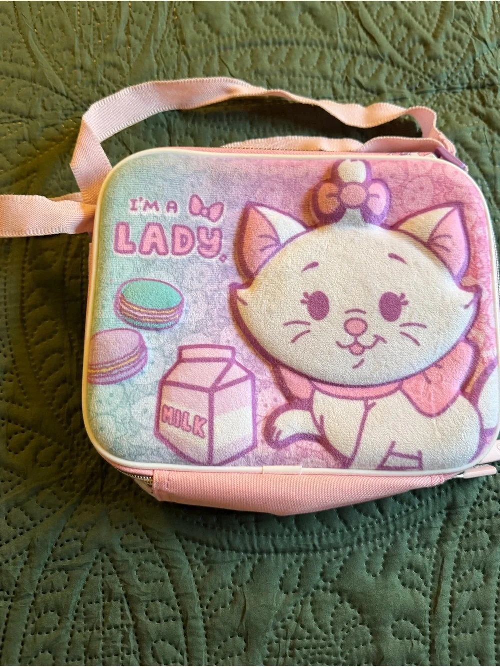 Disney Pink Cat Backpack and Lunch Bag Set